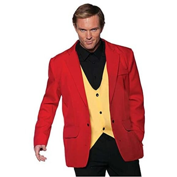 NWT Underwraps Red & Yellow Jacket & Vest Set Halloween Costume Size XXL - Picture 1 of 6
